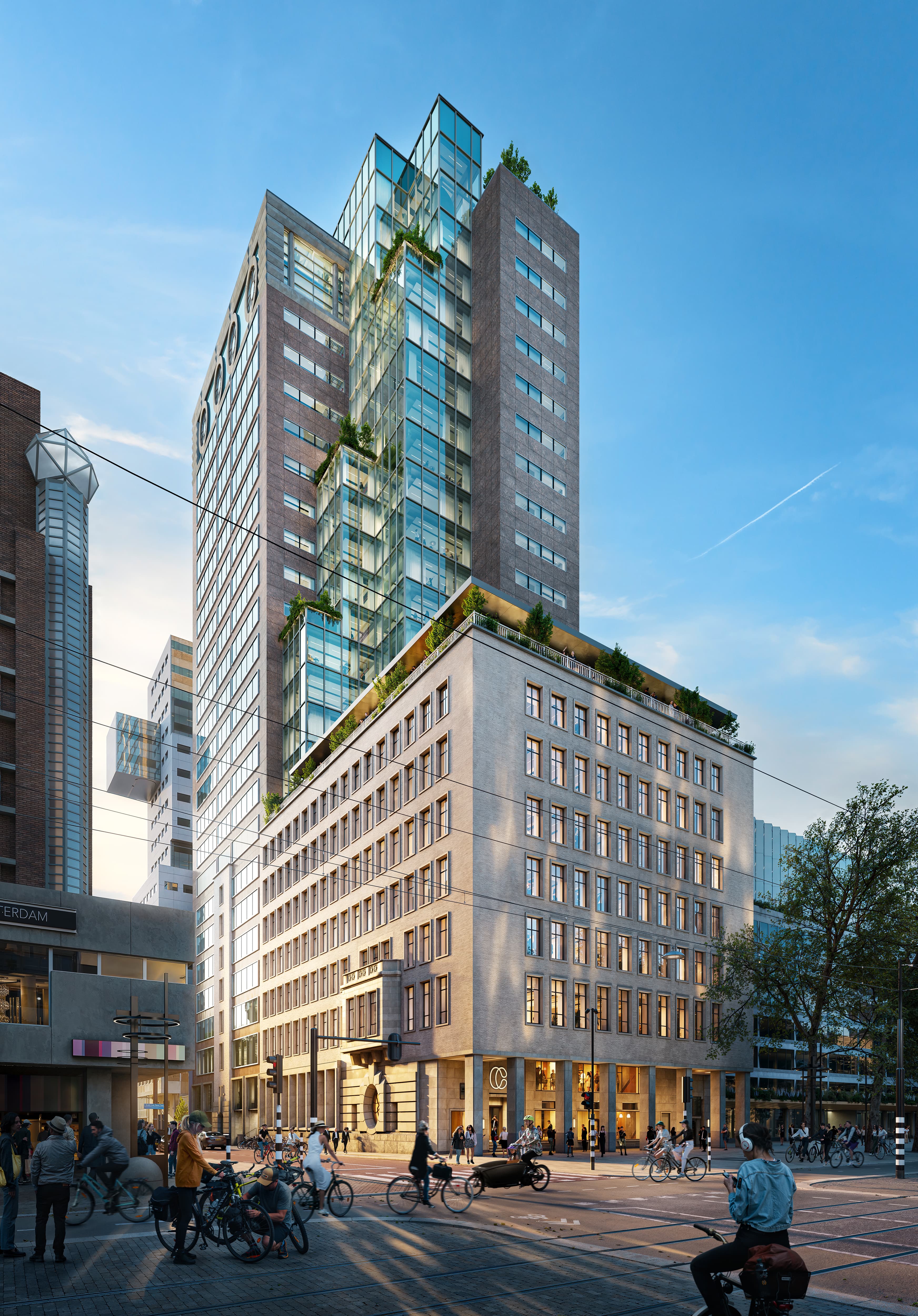 Exterior render from the Coolsingel