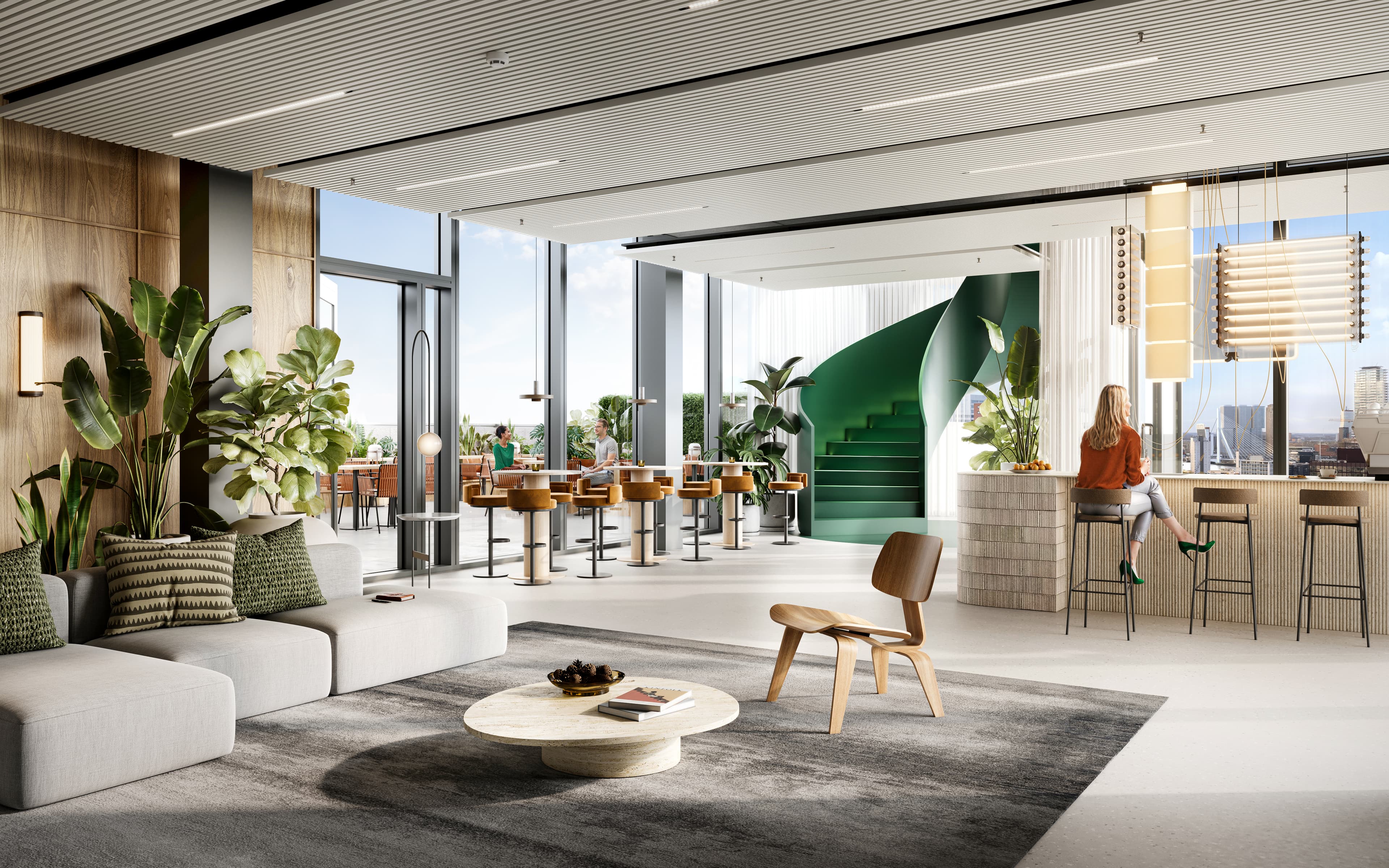 Impressie interieur kantoorvloer